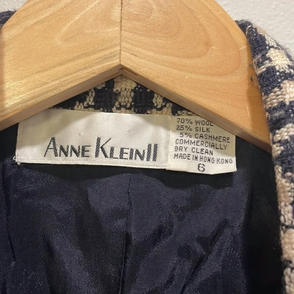 ANN Klein vintage black and white jacket - Picture 4 of 7